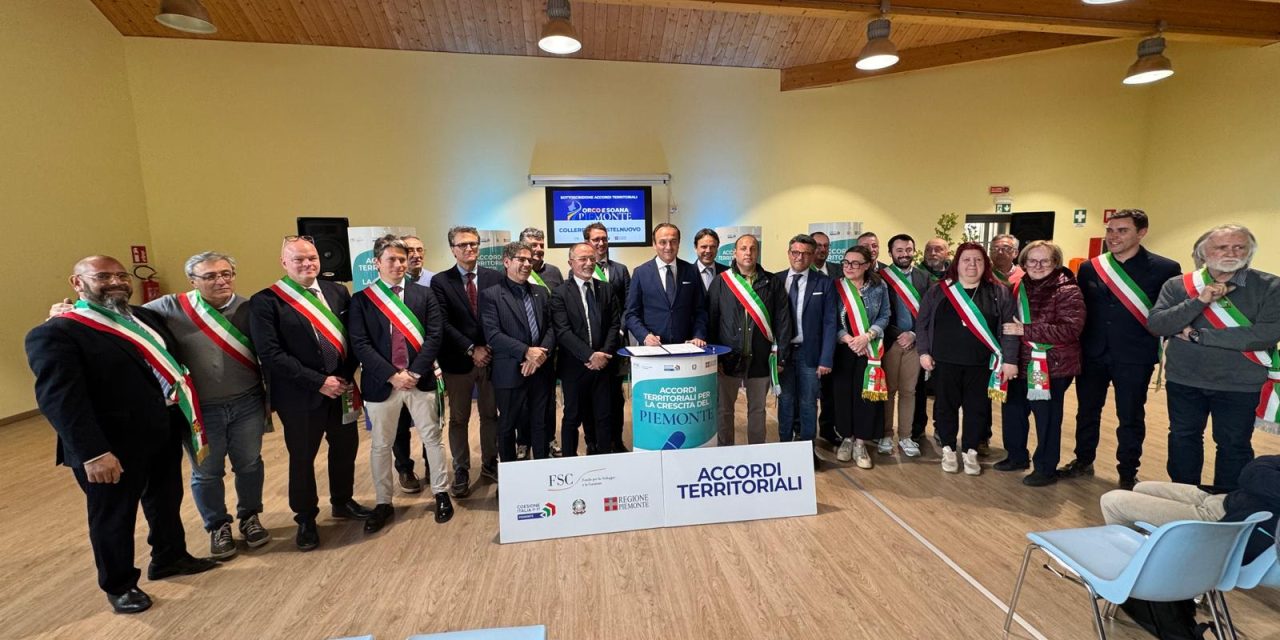 FIRMATI GLI ACCORDI PER I FONDI DI SVILUPPO E COESIONE: A 99 COMUNI DEL CANAVESE ASSEGNATI DALLA REGIONE QUASI 10 MILIONI DI EURO