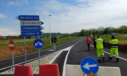 Inaugurata la Circonvallazione che libera le cascine Cuffia di Cuceglio dal traffico pesante
